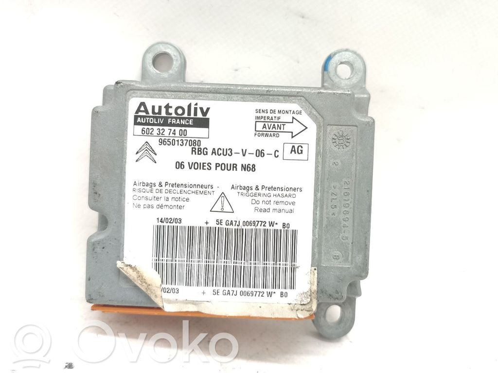 Citroen Xsara Unitate/modul de comandă airbaguri 