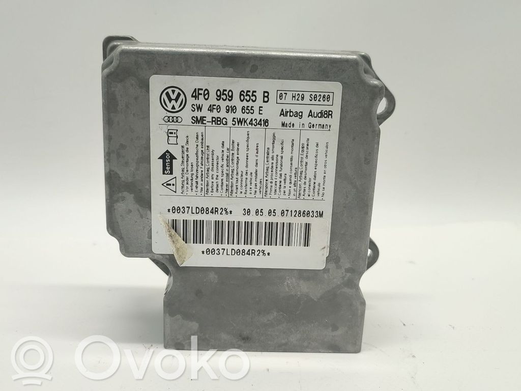 Audi A6 S6 C6 4F Unidad de control/módulo del Airbag