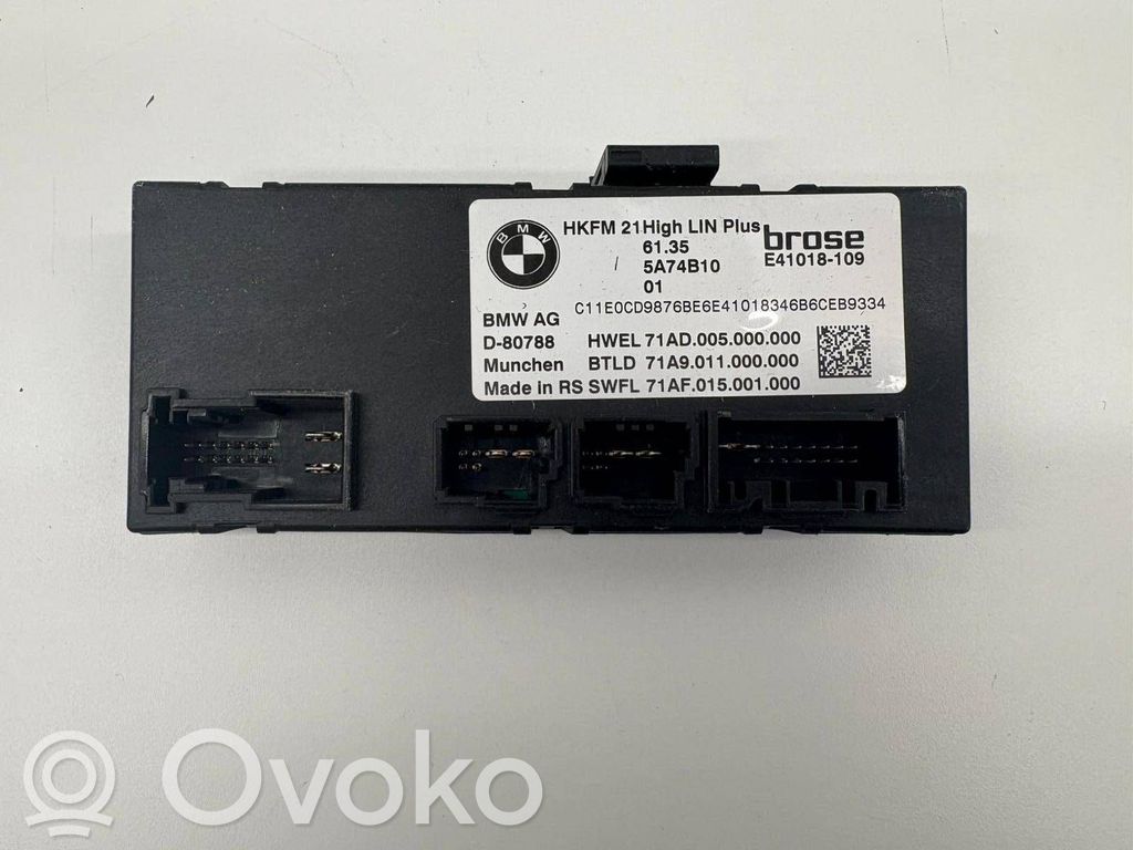 Tailgate/trunk control unit/module   5A74B10,71A9011000000,71AD005000000,E41018109