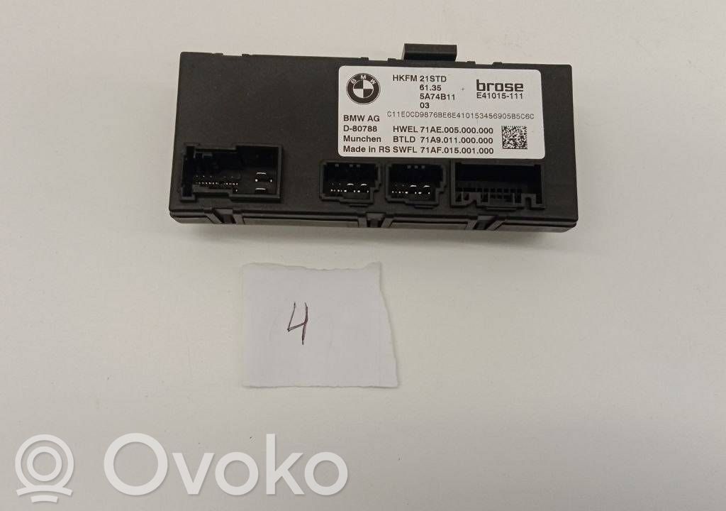 Tailgate/trunk control unit/module   5A74B11,E41015111