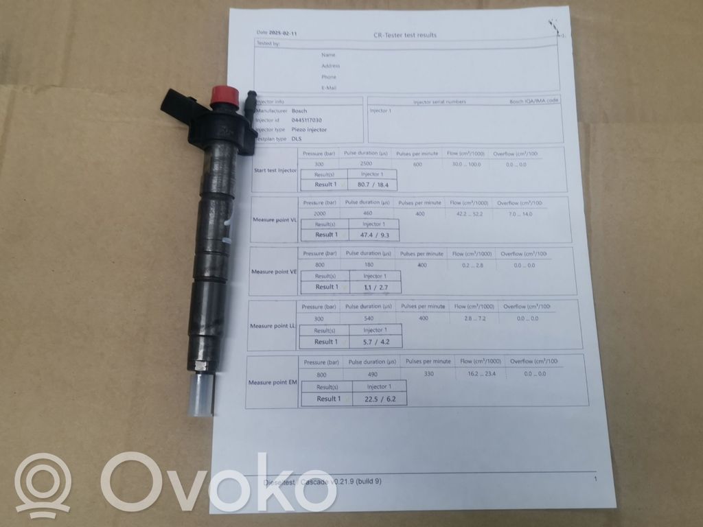 Injecteur de carburant   0445117,05905,3B5UF2,0445117030