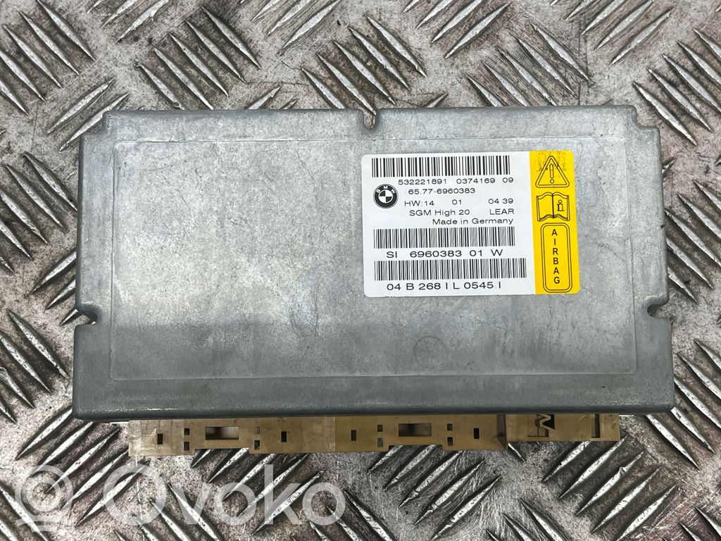 BMW 5 E60 E61 Unidad de control/módulo del Airbag 