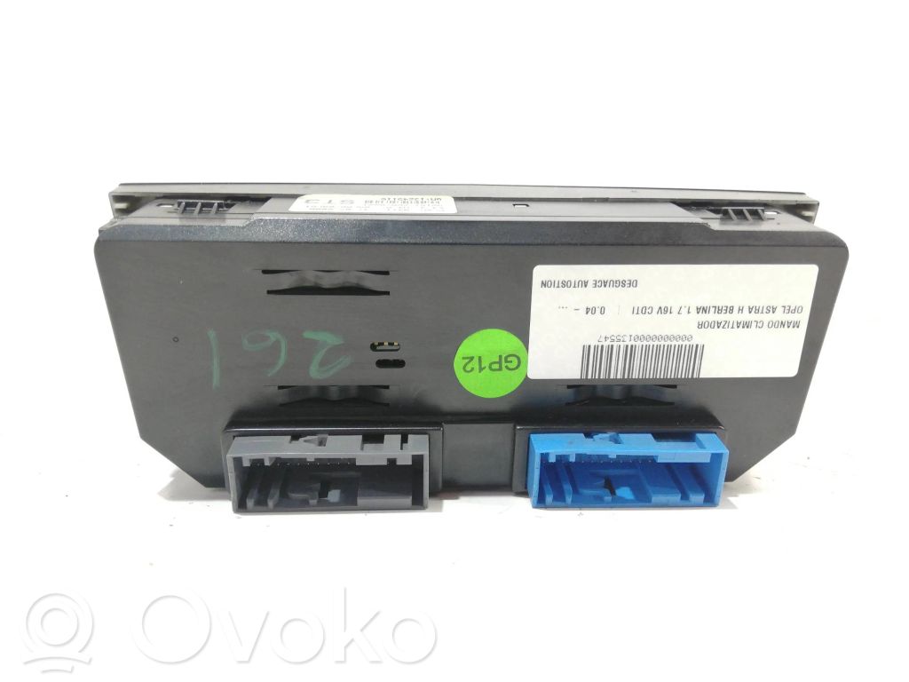 Opel Astra H Climate control unit 