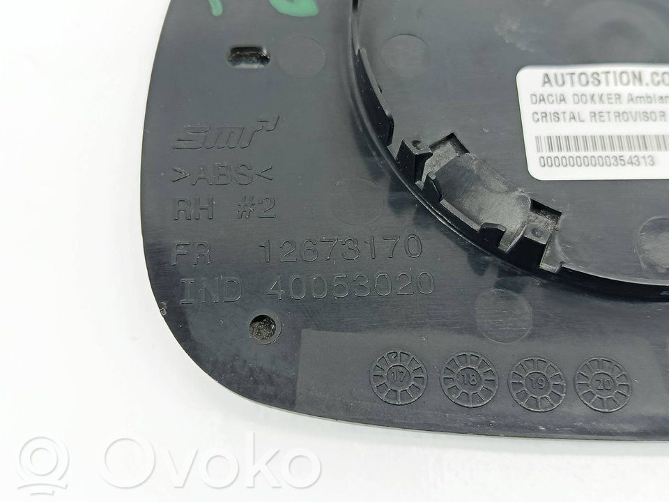 Dacia Dokker Spoguļa stikls 
