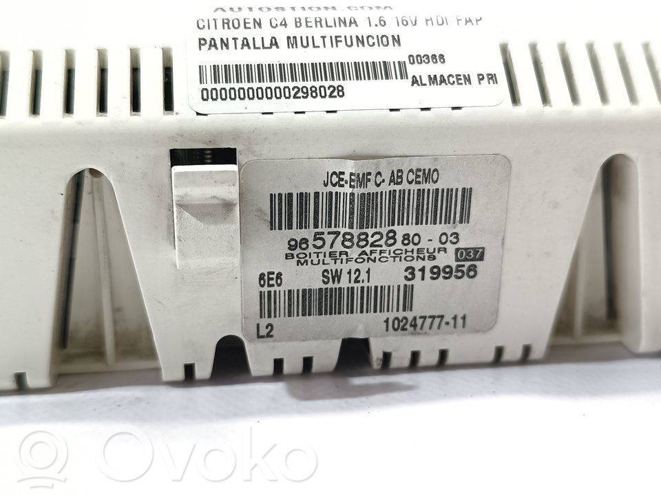 Citroen C4 I Screen/display/small screen 