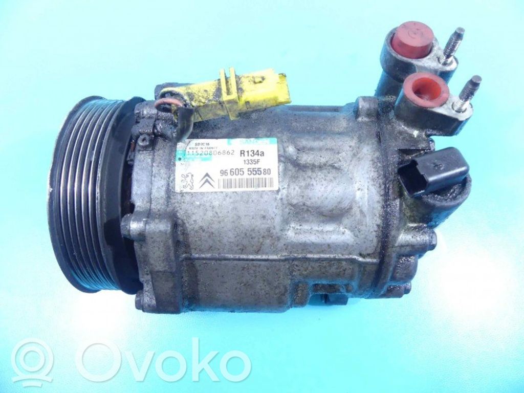 Citroen C6 Air conditioning (A/C) compressor (pump) 