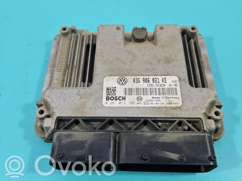 Komputer / Sterownik ECU silnika   03G906021KE,IMPRK1533306,0281013198