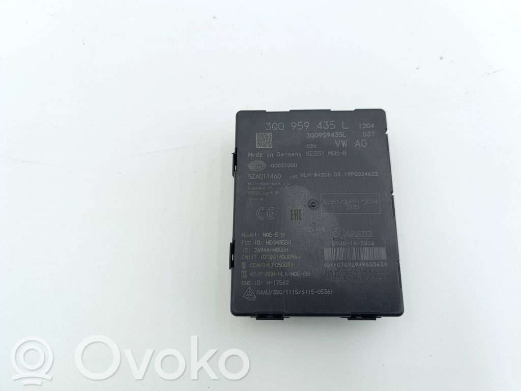 Volkswagen Atlas Keyless (KESSY) go control unit/module 
