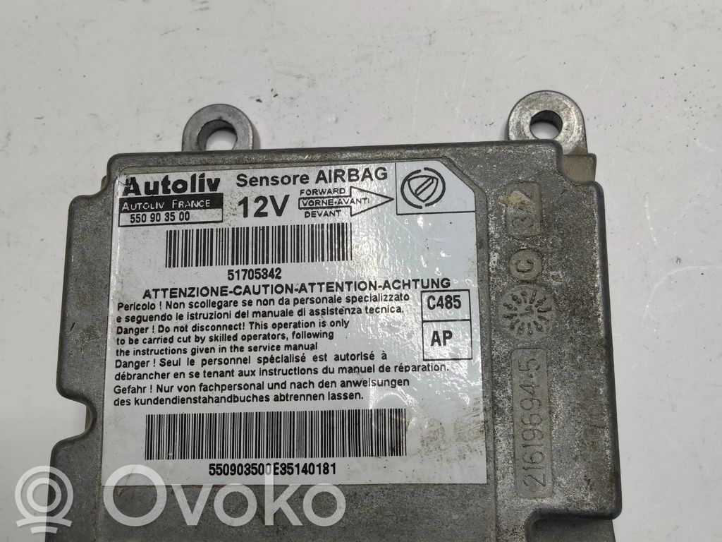 Fiat Doblo Airbag control unit/module 