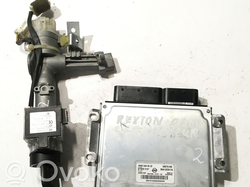 Komputer / Sterownik ECU i komplet kluczy   A6655400532,28075109,R0412C017A,8711009000,A000253