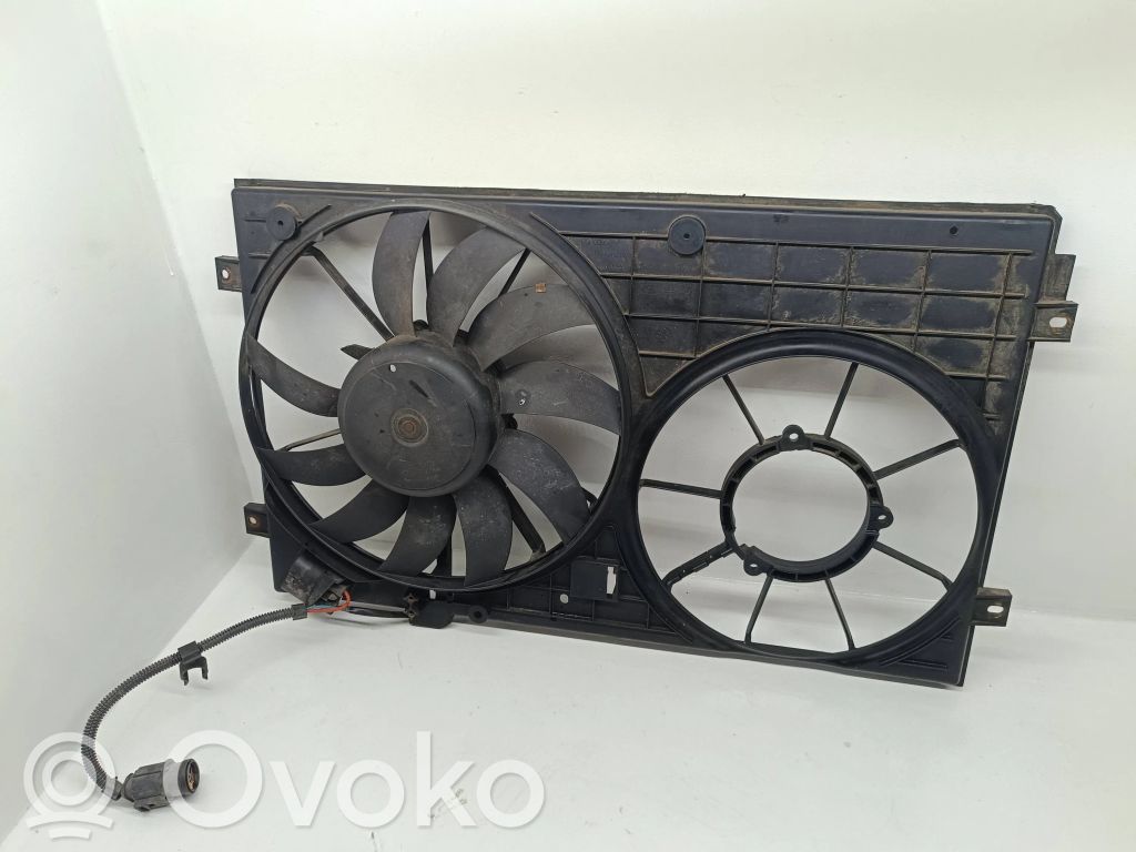 Skoda Octavia Mk2 (1Z) Osłona wentylatora chłodnicy 