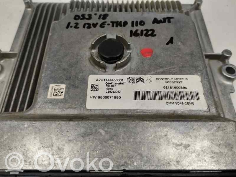 Unidad de control/módulo del motor   9806671980