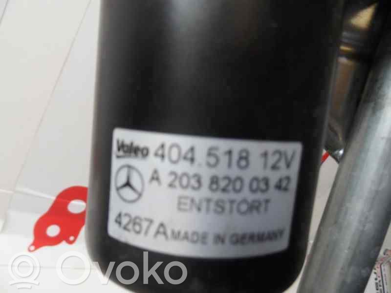 Mercedes-Benz C W203 Tiranti e motorino del tergicristallo anteriore