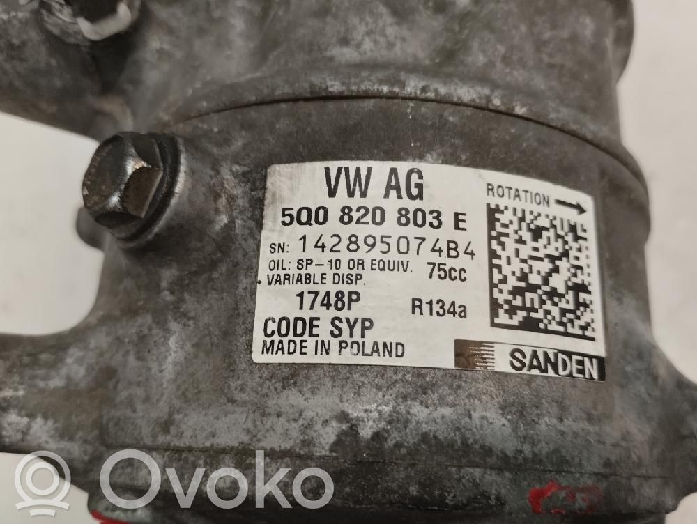 Skoda Rapid (NH) Compressore aria condizionata (A/C) (pompa) 