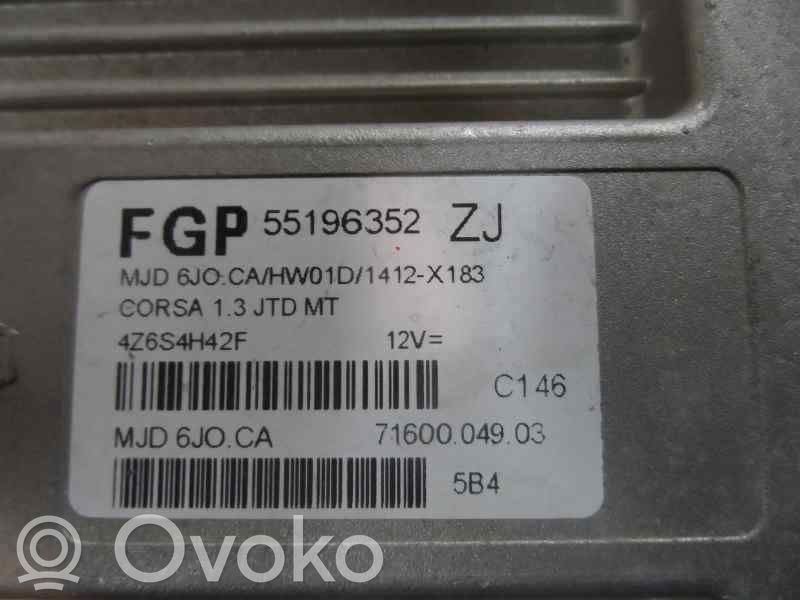 Opel Corsa C Centralina/modulo del motore