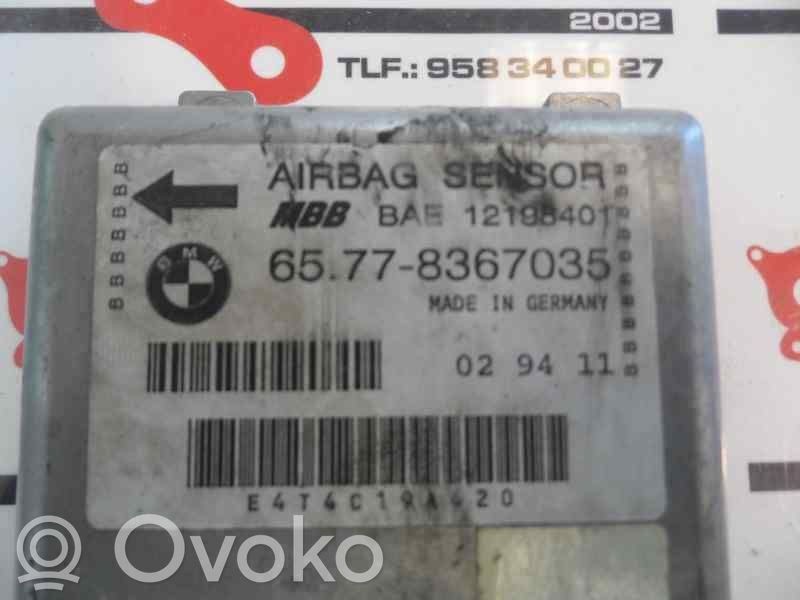 Unidad de control/módulo del Airbag   12198401