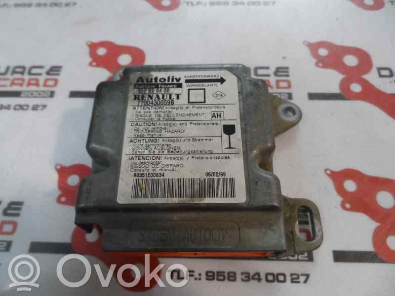 Centralina/modulo airbag   550629400