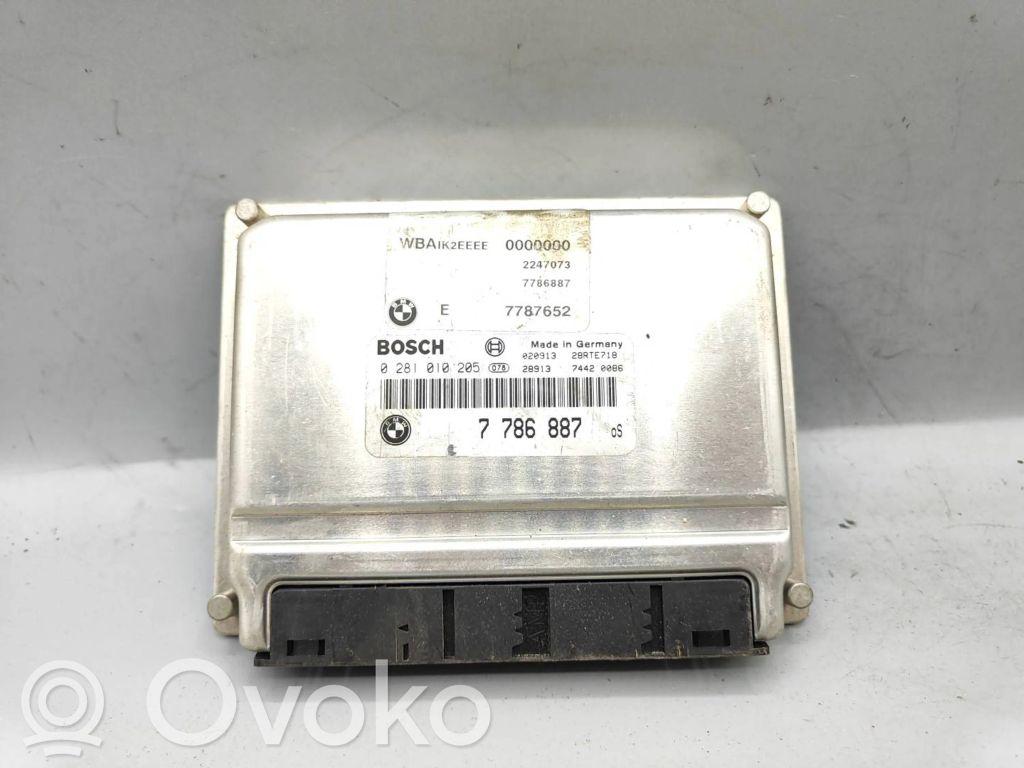 Engine control unit/module   7787652,7786887,0281010205