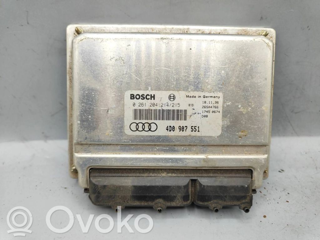 Engine control unit/module   4D0907551,26SA4766,0261204214