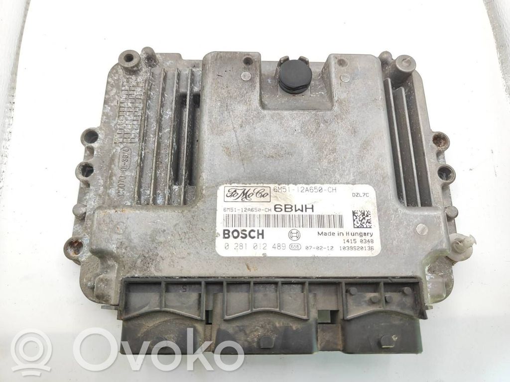 Unidad de control/módulo del motor   6M5112A650CH,0281012489