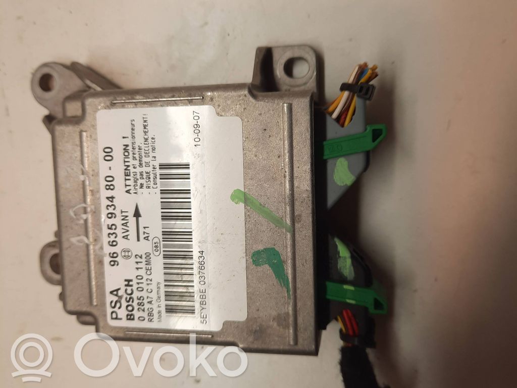Peugeot 207 Airbag control unit/module 