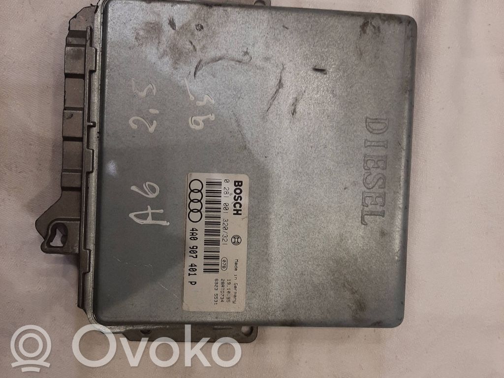 Engine control unit/module   4A0907401P,28RTD734,0281001320