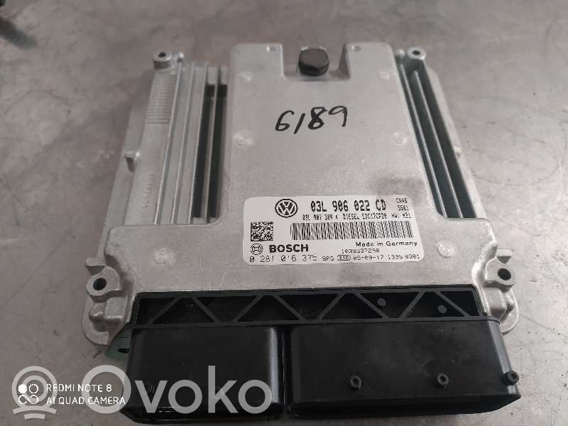 Engine control unit/module   0281016375,6189