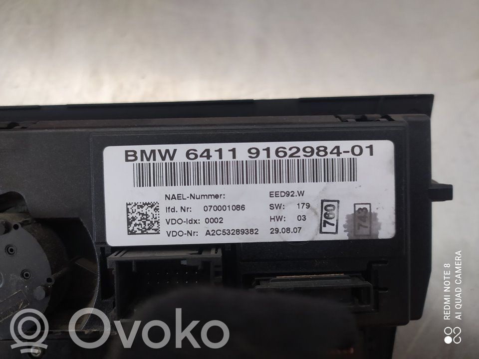 BMW 3 E90 E91 Climate control unit 