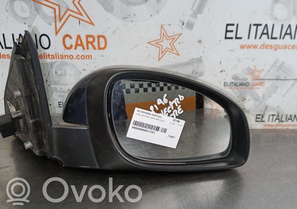 Opel Vectra C Espejo lateral eléctrico de la puerta delantera 