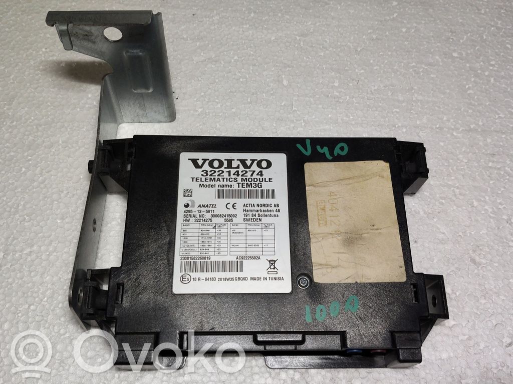 Volvo V40 Autres unités de commande / modules 