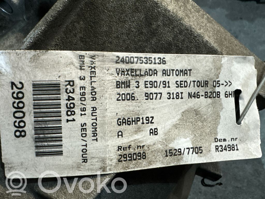 BMW 3 E90 E91 Automatic gearbox 