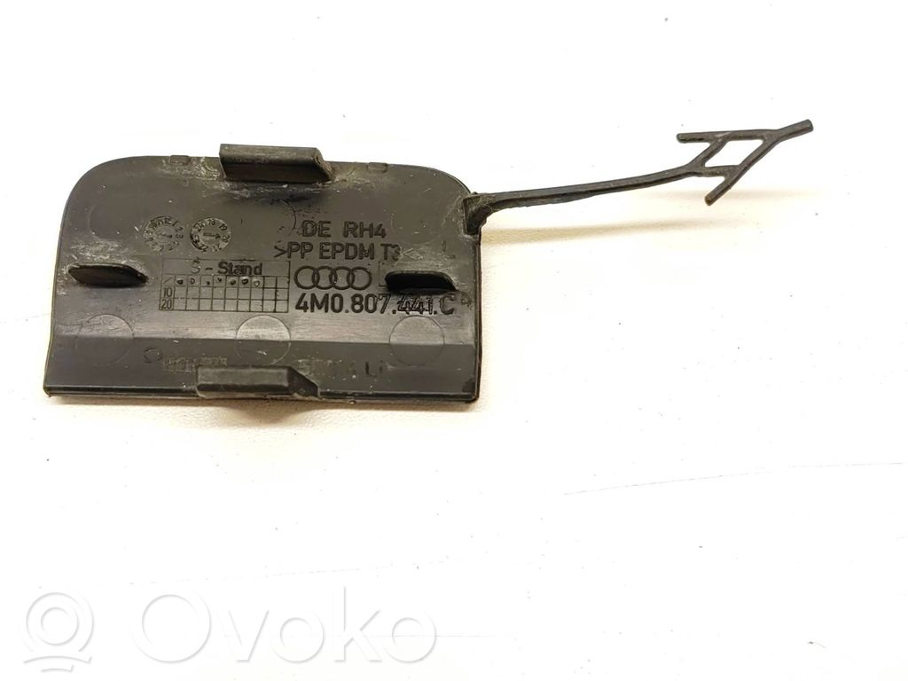 Audi Q7 4M Tapa para gancho de arrastre parachoques trasero 