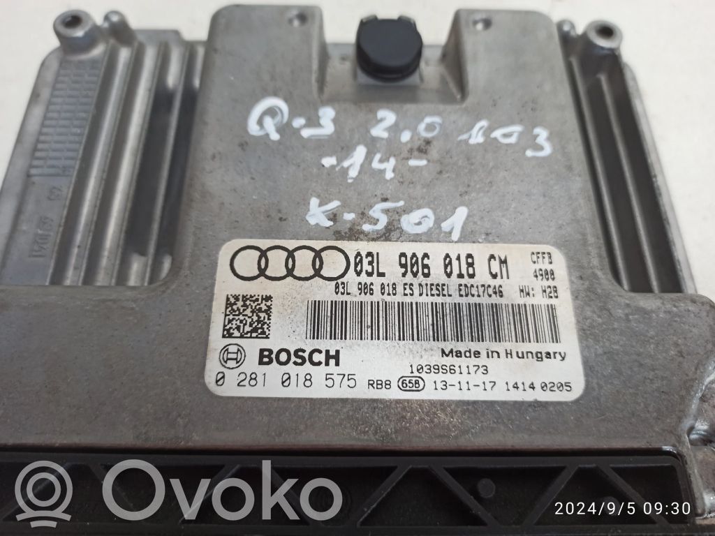 Engine control unit/module   0281018575,03L906018CM