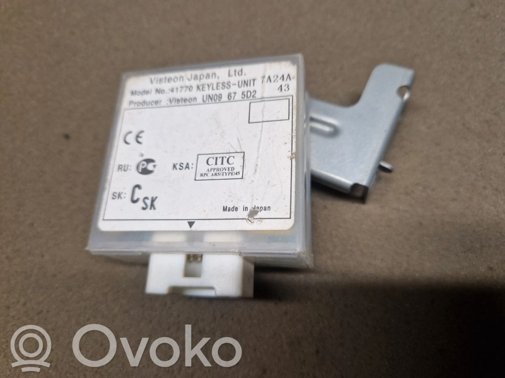 Mazda BT-50 Other control units/modules 