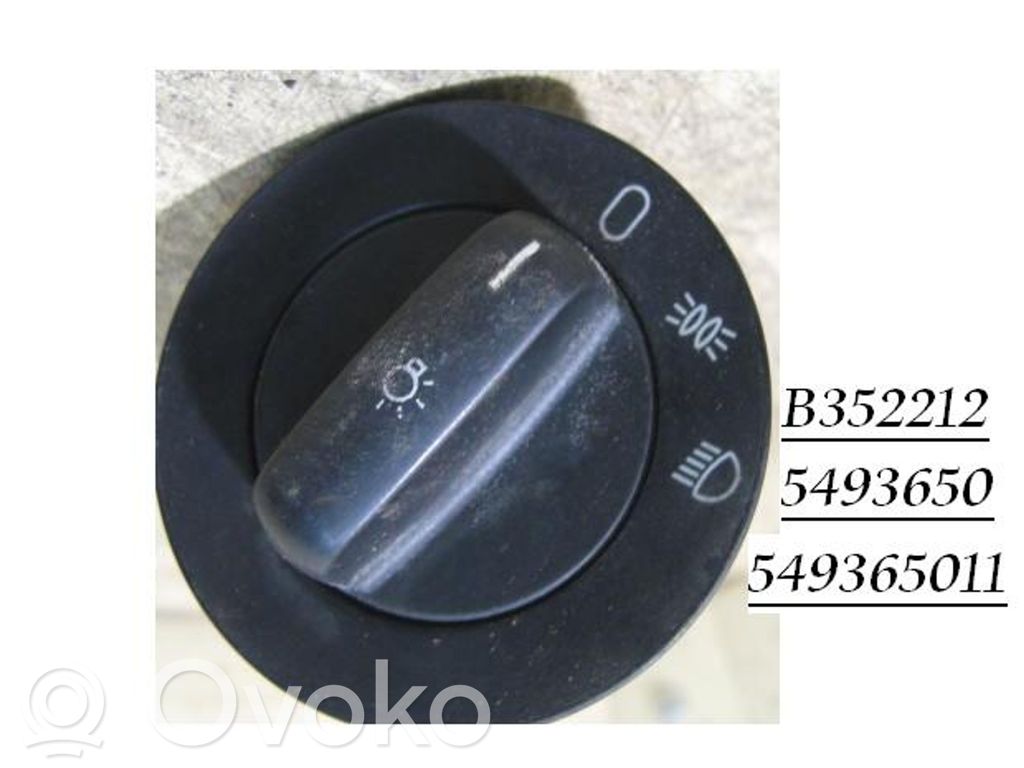 Interruptor de luz   549365011,B352212,5493650