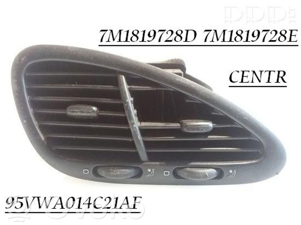 Ford Galaxy Dysze / Kratki środkowego nawiewu deski rozdzielczej 