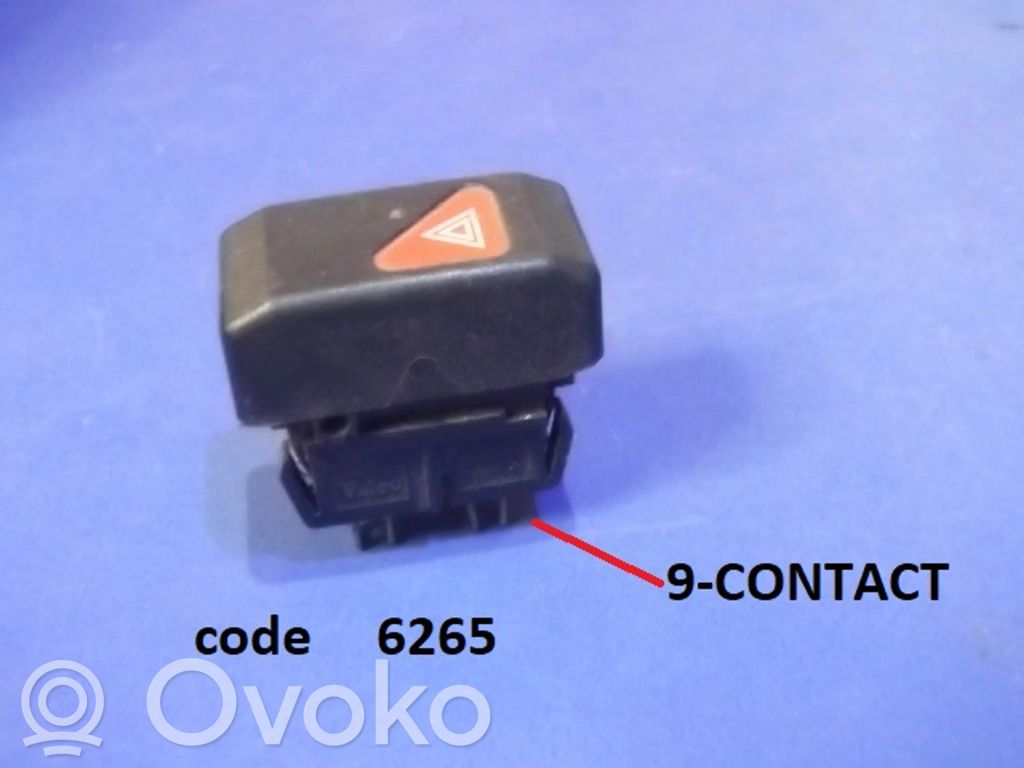 Renault Espace II Botón interruptor de luz de peligro 