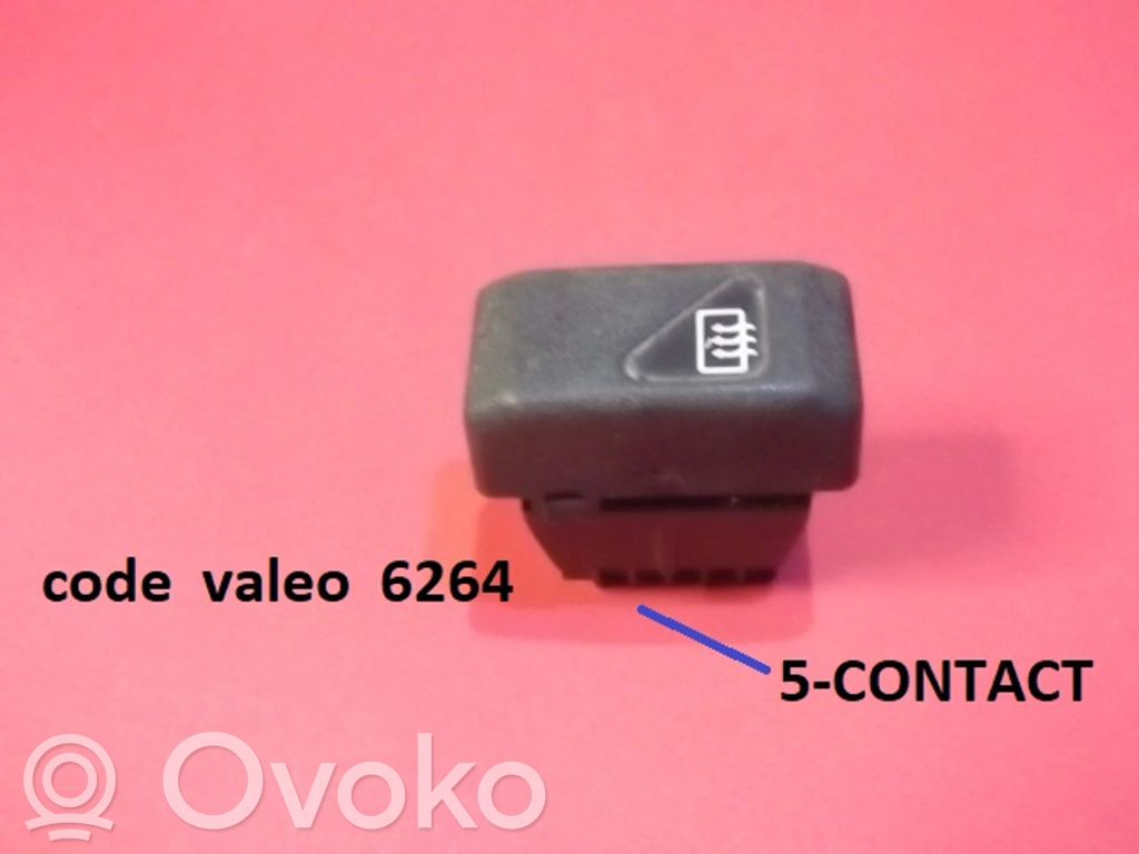 Renault Clio I Windscreen/window heater switch 