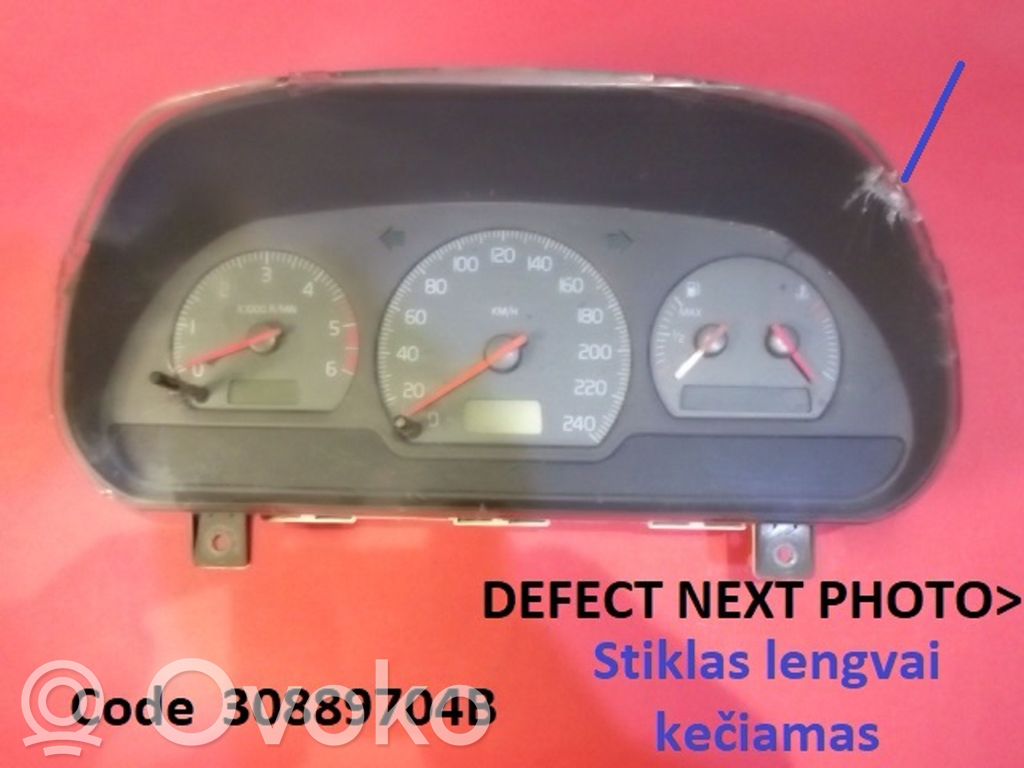 Volvo S40, V40 Vitezometru (grup de instrumente) 