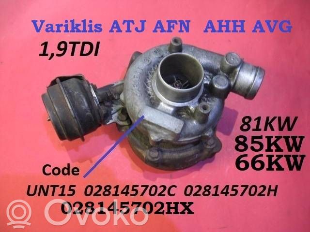 Turbo   028145702HX,028145702C,028145702H,UNT15