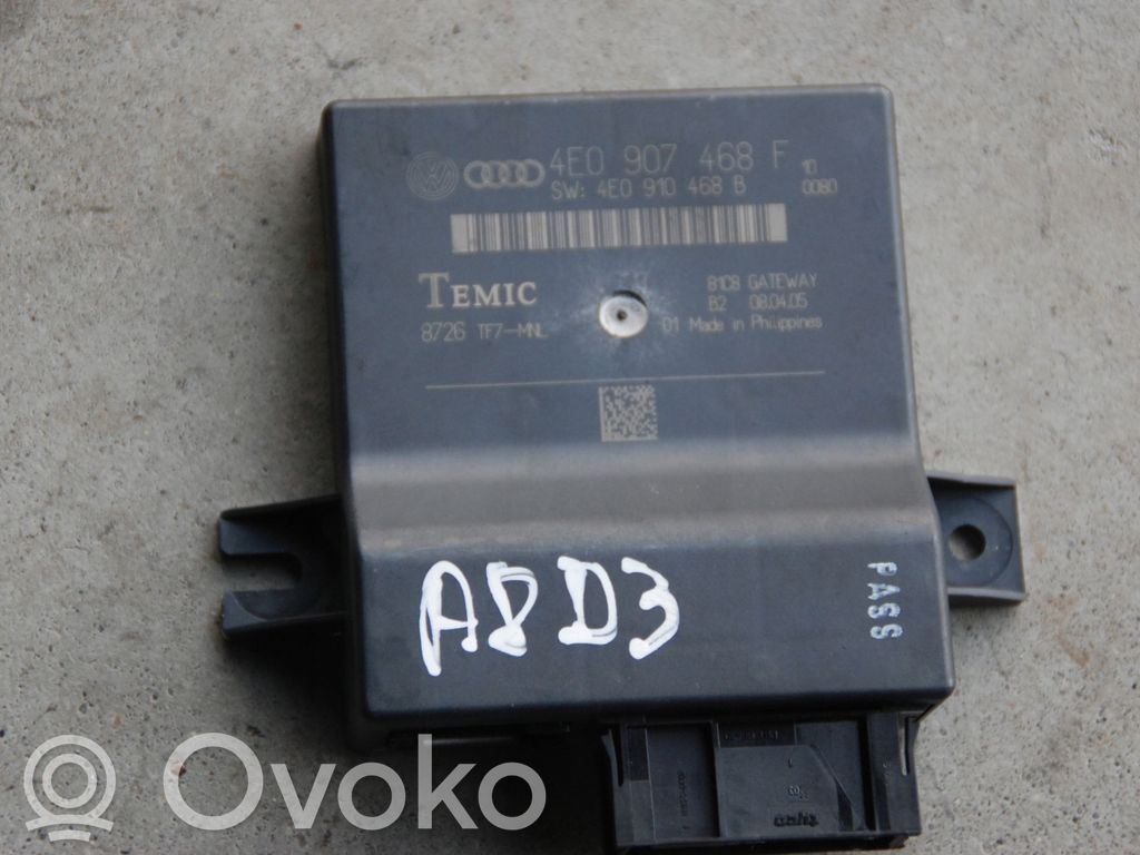 Audi A8 S8 D3 4E Kiti valdymo blokai/ moduliai 