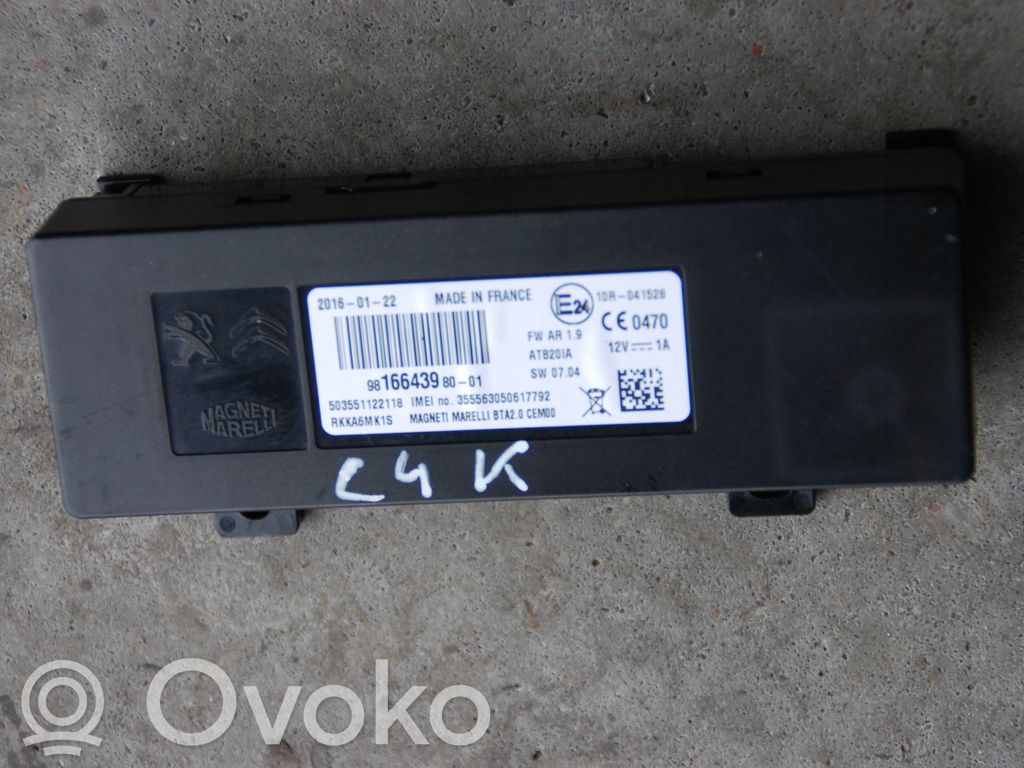 Citroen C4 Cactus Other control units/modules 