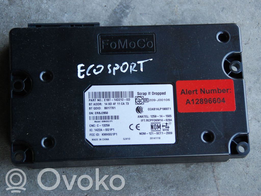 Ford Ecosport Citu veidu vadības bloki / moduļi 