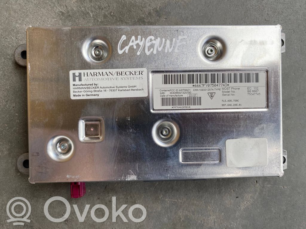 Porsche Cayenne (9PA) Phone control unit/module 