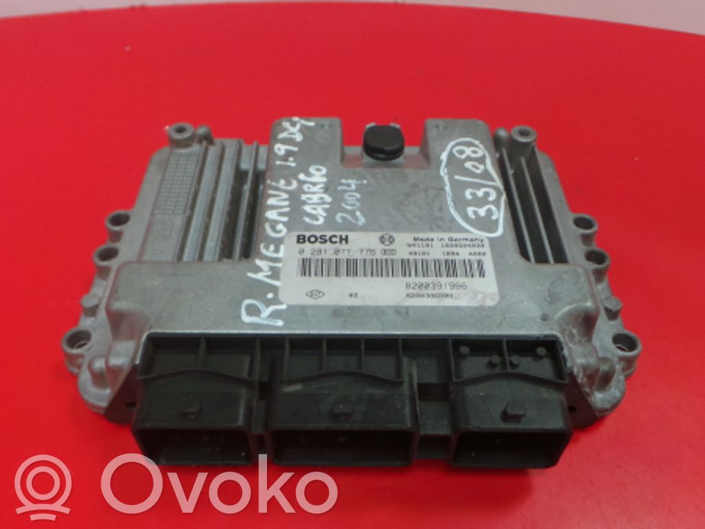 Engine control unit/module   011,08,281,776,8200386508,8200391966,BOSCH