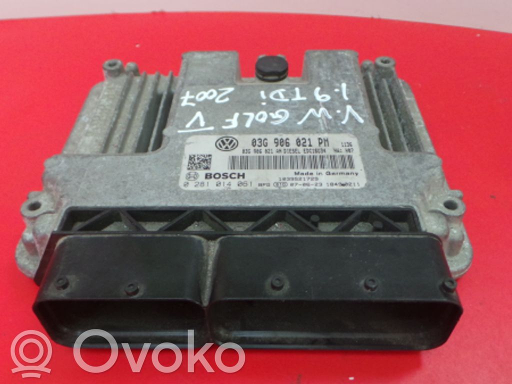Engine control unit/module   03G,021,0281014061,906,BOSCH,PM