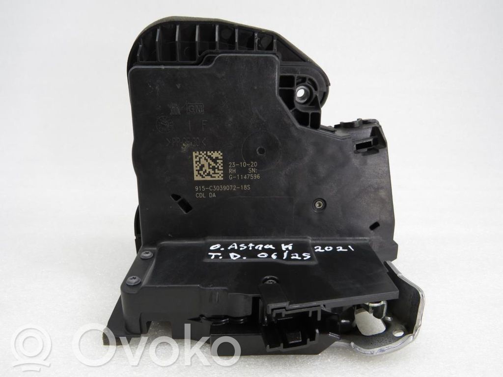 Opel Astra K Zamek drzwi tylnych 
