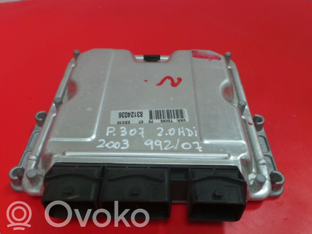 Peugeot 307 Unidad de control/módulo del motor 