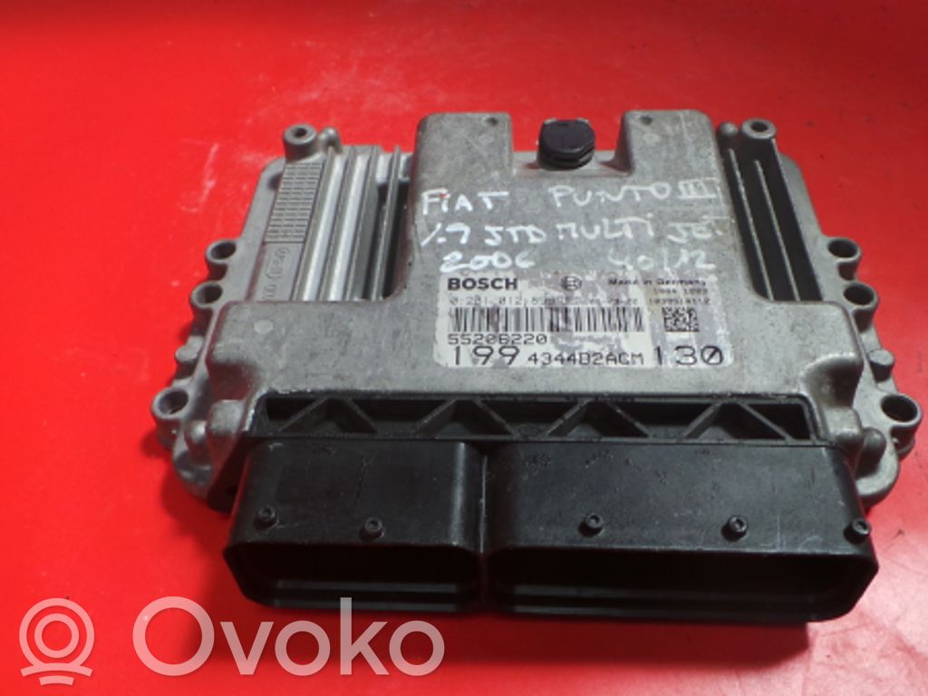 Fiat Grande Punto Dzinēja vadības bloks 