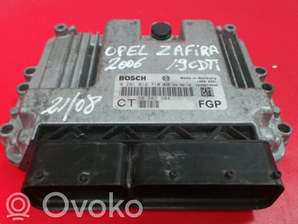 Opel Zafira B Variklio valdymo blokas 